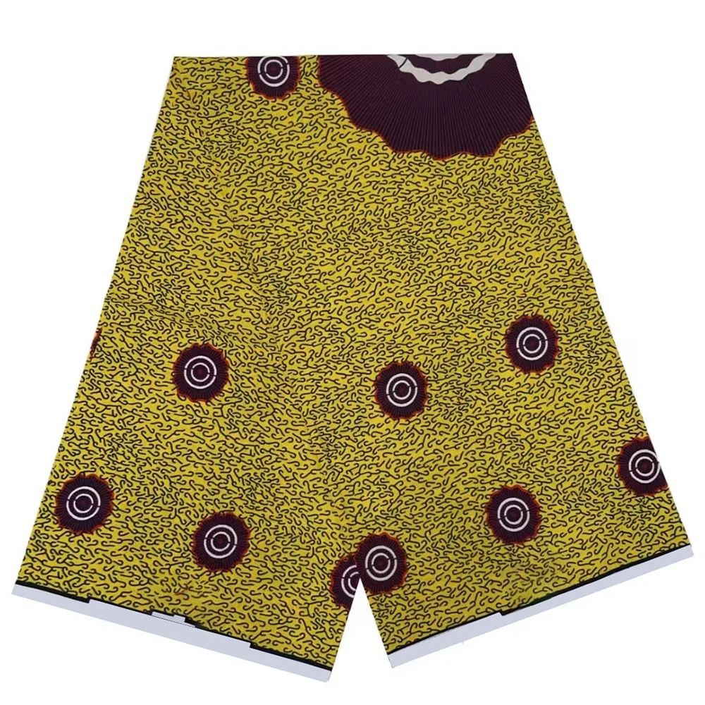 Factory Supply African Loincloth 100% Cotton Original Ankara African Fabrics Tissu African Super Real Wax Printed Fabric