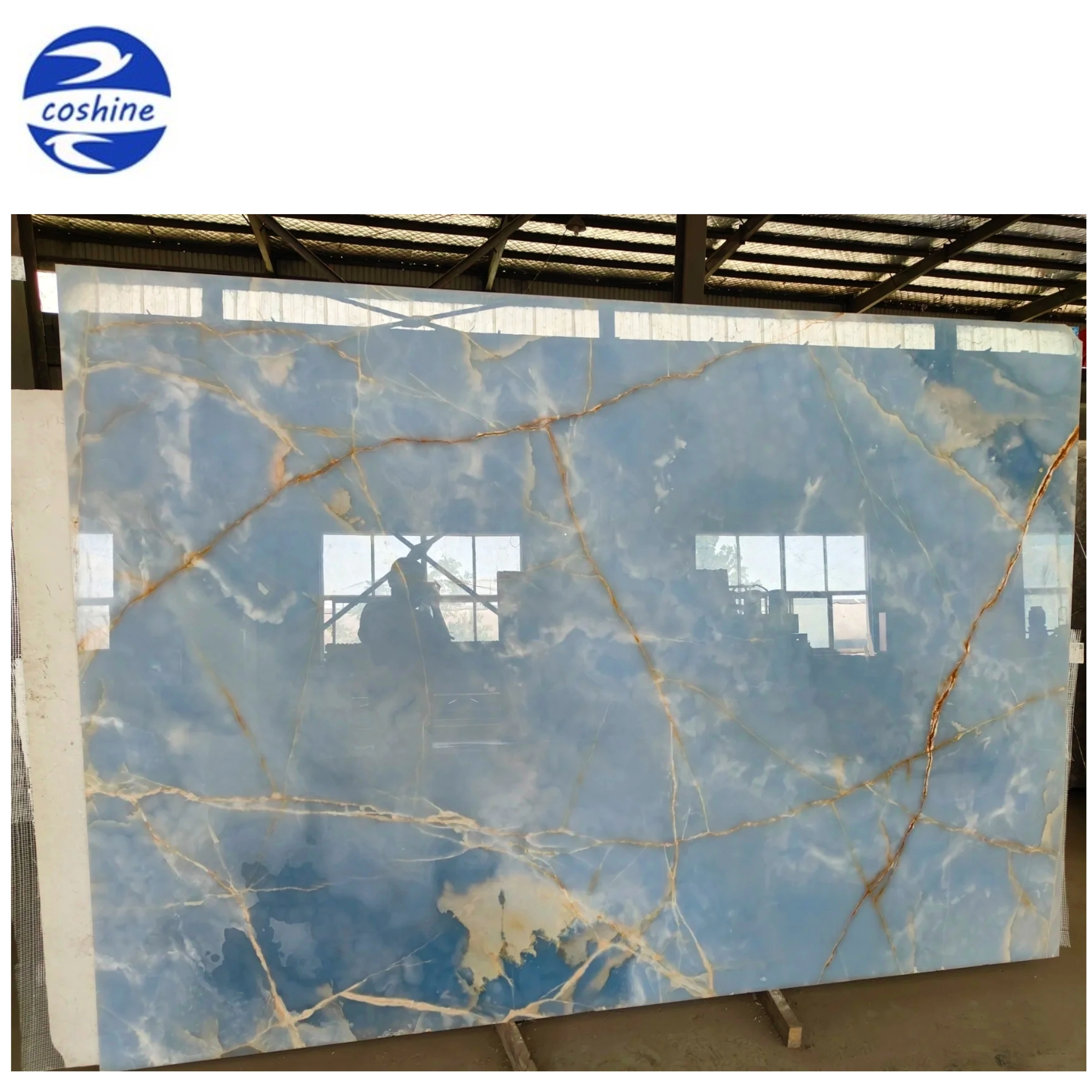 Interior Design Onyx Stone Price Backlit Golden Sky Blue Natural Precious Marble Jade Slab Onice For Flooring Tiles Countertop