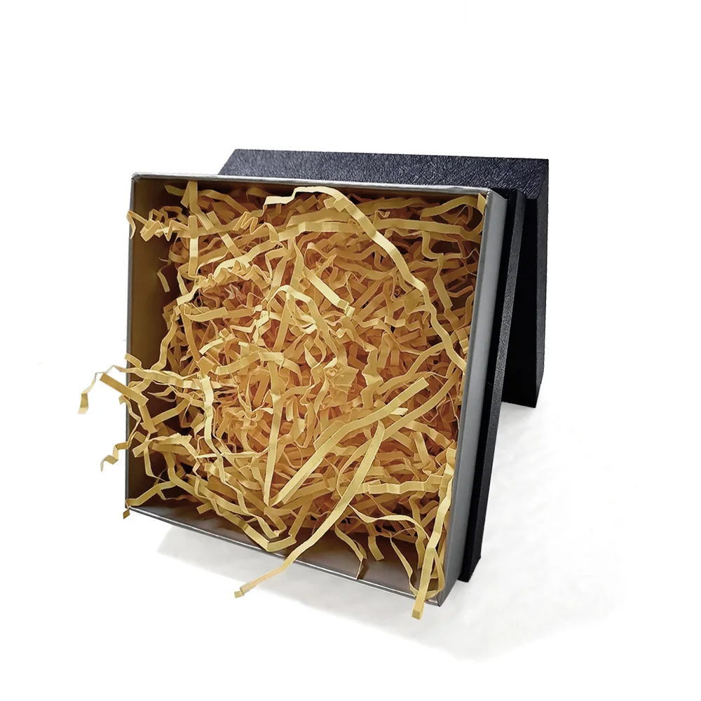 Cheap bulk christmas Brown kraft shredded cream crinckle cut shredded black basket filler box fill michaels crinkle paper