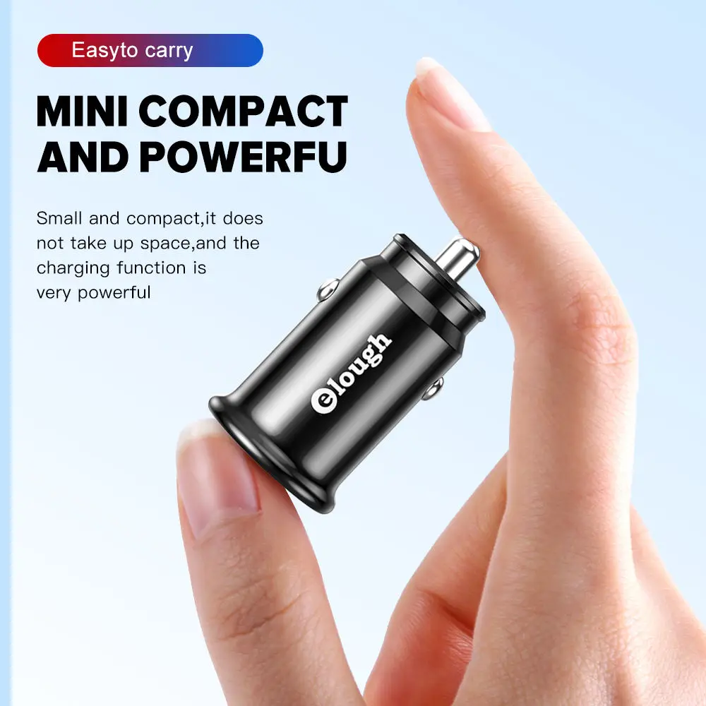 PD 20w QC 18w car charger fast charging 3.0 qc dual port usb c mobile phone guangdong car charger