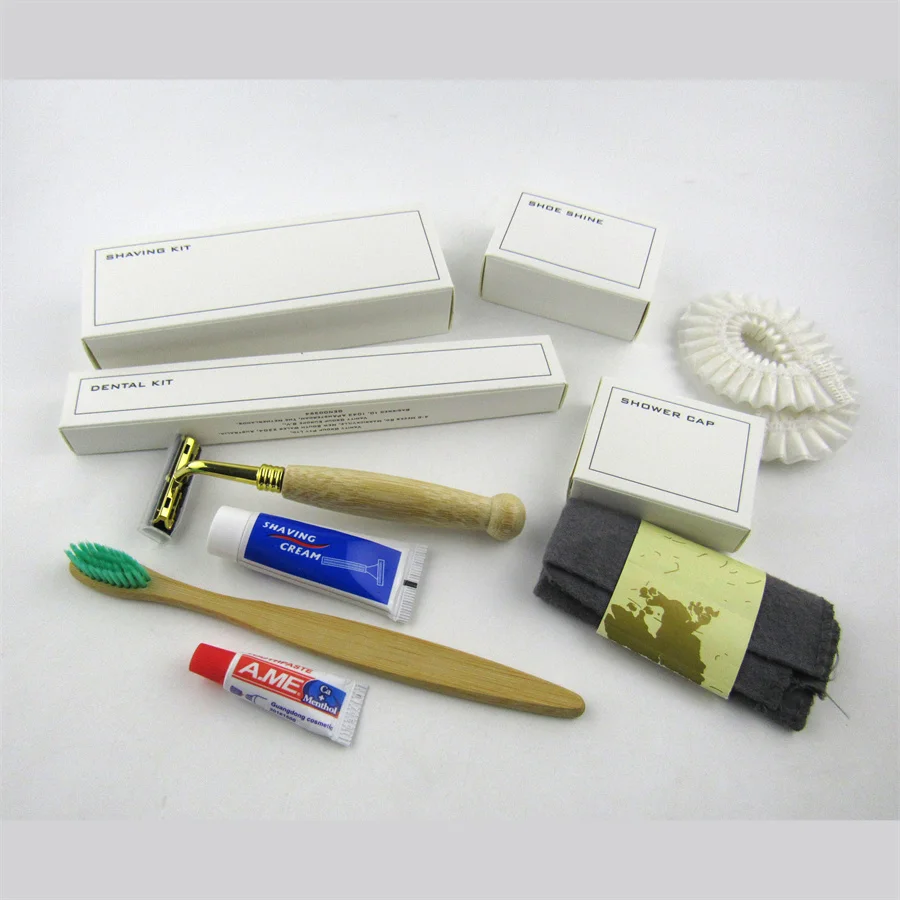5 star hotel guest room luxury toiletries kit eco-friendly hotel amenity set
