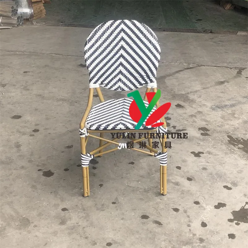 French Bistro Bamboo Look Outdoor Chairs for Restaurant and Cafe