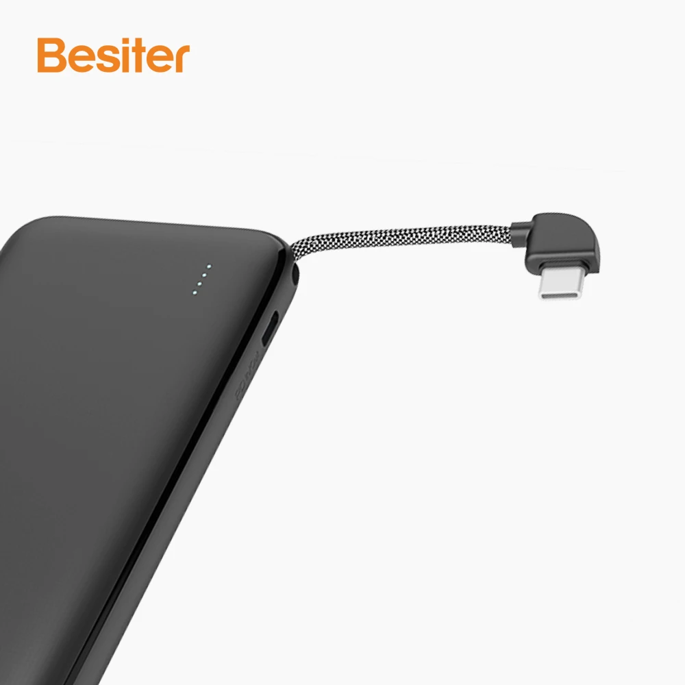 BST-01019 Power Bank & Power station portable with capacity 10000mAh Detachable charger with cable LED indicator power banks