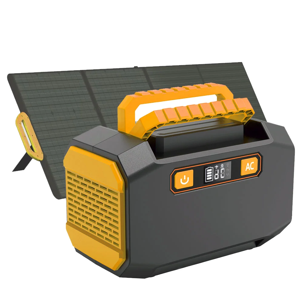 Toni 200W Portable Small Generator Interchangeable AC DC Adapter Universal Plug Adapter Wall Mount Solar Panel Supply