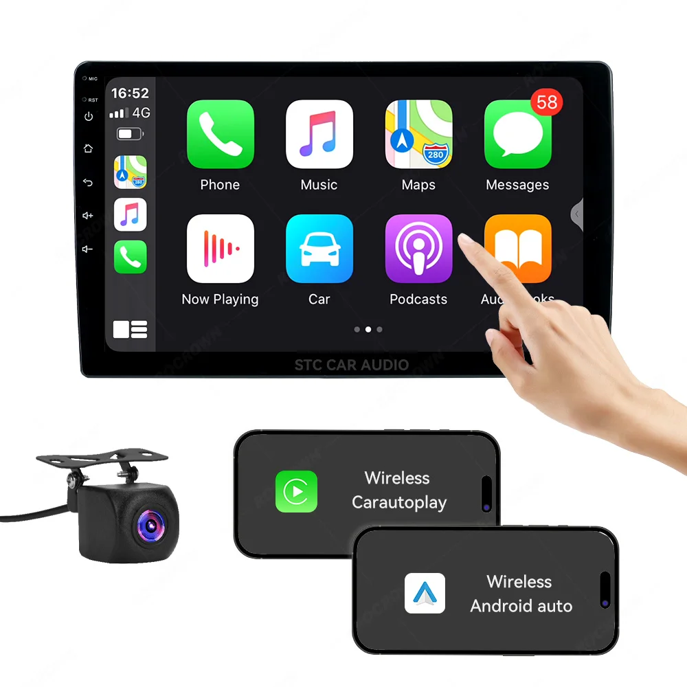 Hd сенсорный экран автомобильный мультимедийный Gps Android Радио стерео аудио система видеоплеер android 9 ips gps навигация радиоплеер