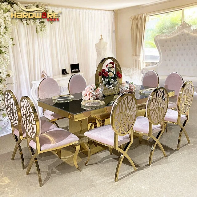 Модная Банкетная мебель для праздника, свадебные столы, стекло для продажи