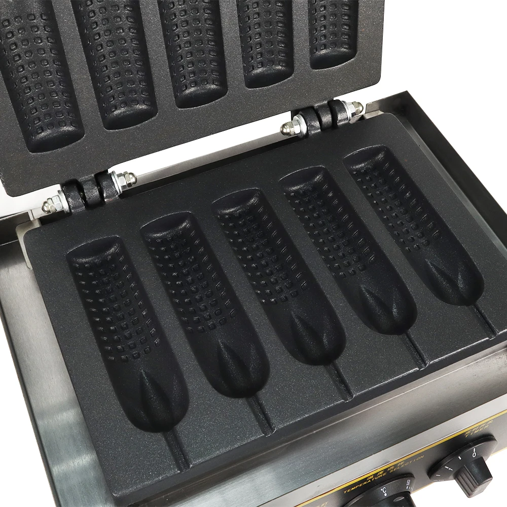 Industrial Hot Dog Machine Home Commercial 1.5KW Waffle Machine Corn Waffle Maker For Restaurant Bakeries Snack Bar