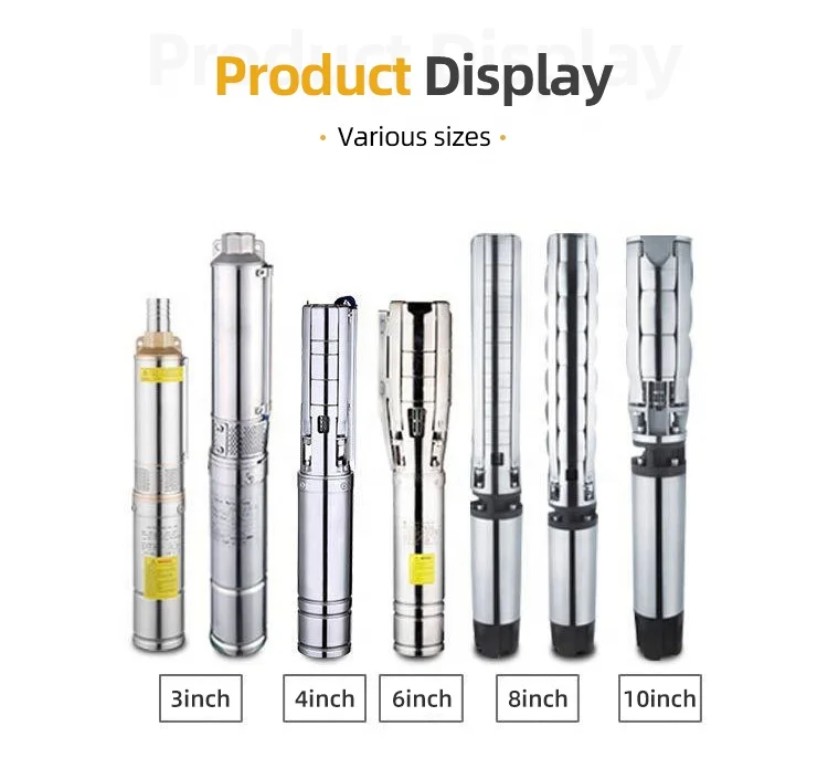 2hp Solar Water Pump for Agriculture 38m Head 6 Inch Submersible Ac Dc Solar Water Pump With Solar Panels for Well