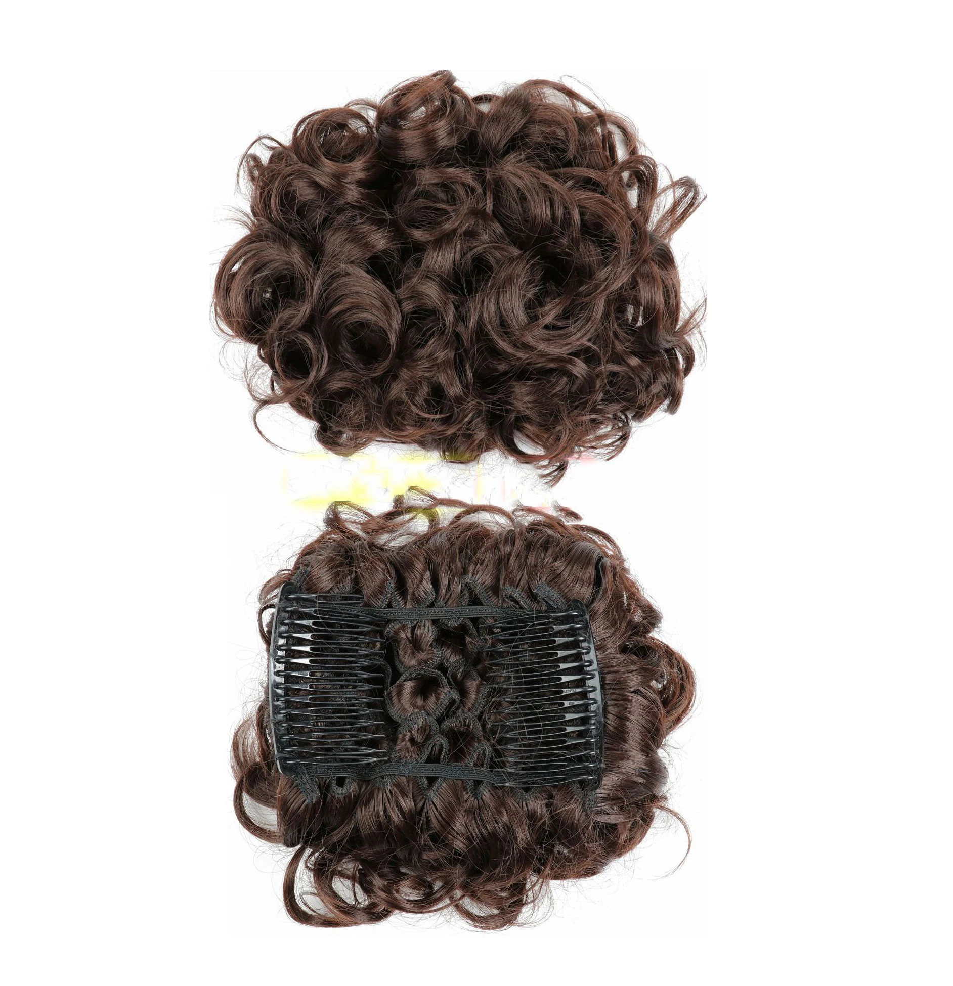 Hot Sale 15 Colors Curly Claw Clip Catching Extensions Blond Hairpiece Cheap For Beauty Lady Girl Synthetic Hairpiece