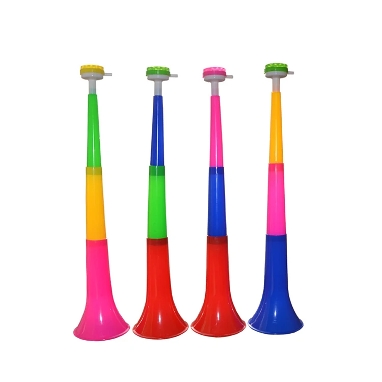Cheap Collapsible Stadium Horn 24 Inch Plastic Trumpet Blow Horn Whistles for Sporting Events Games School Party
