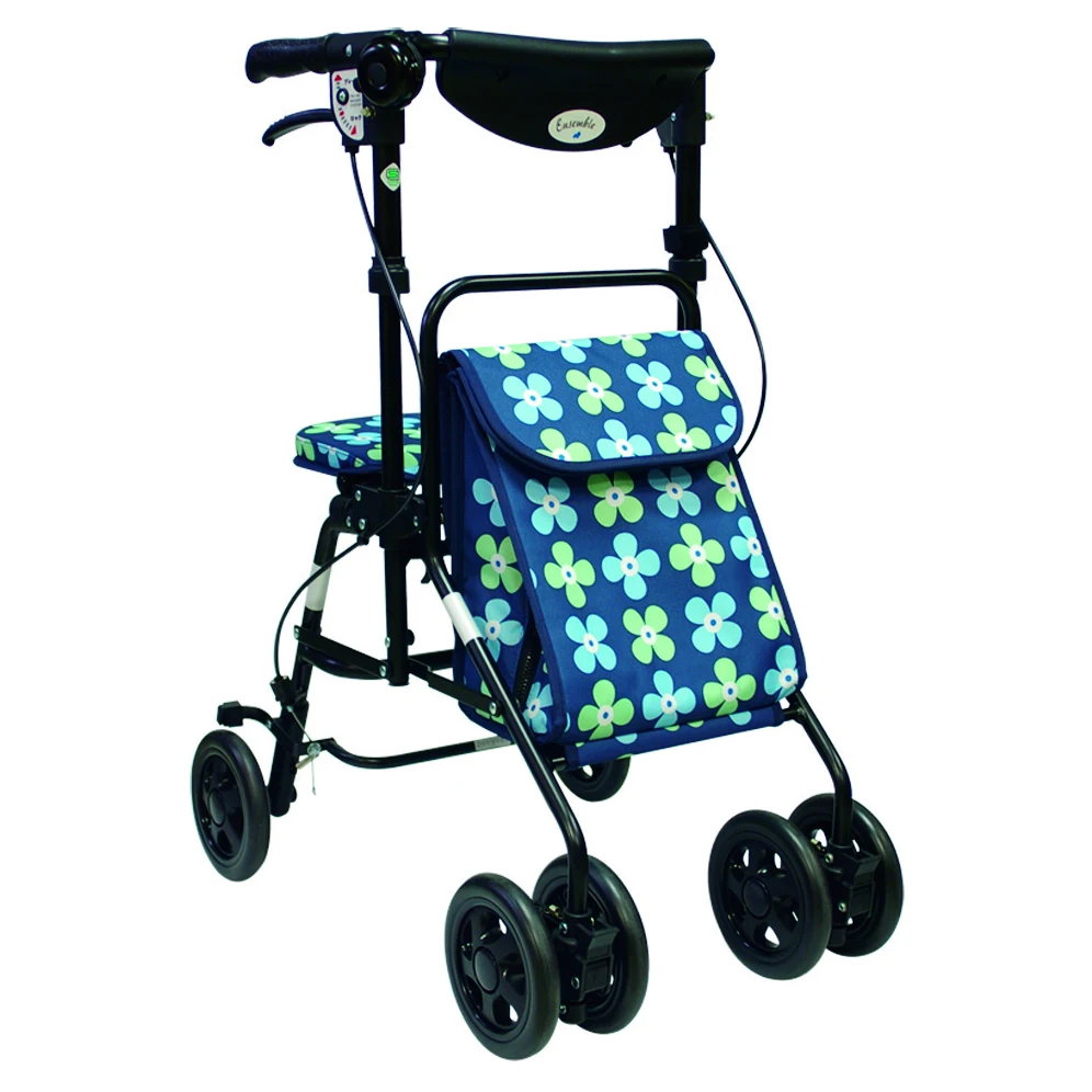 Spacious Design Wholesale Portable Lightweight Folding Shopping Cart for wheelchair