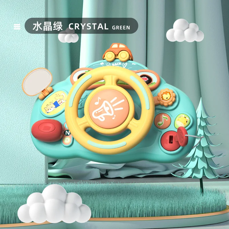 2023 New  Driving Game Child Early Educational Multifunctional Car Driving Simulation Toy with Music