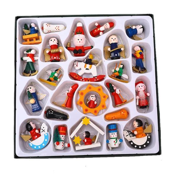 Christmas Tree Promotion Gifts Wooden Hanging Wall Xmas Tree Decor Decoration Christmas Ornament