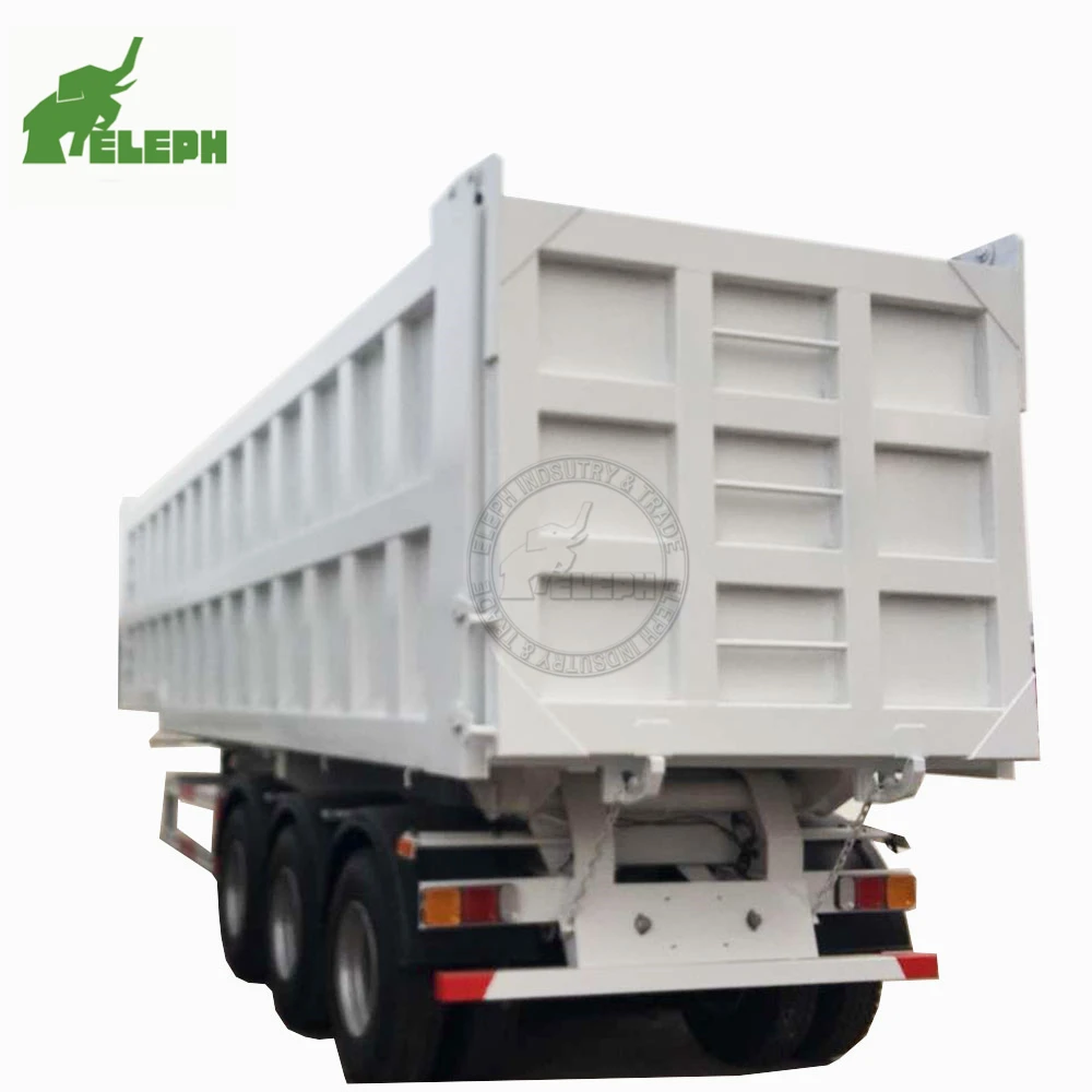 2024 Hydraulic 3 Axis Rear Dumping Tipper Truck Semi Trailer For Sale 12