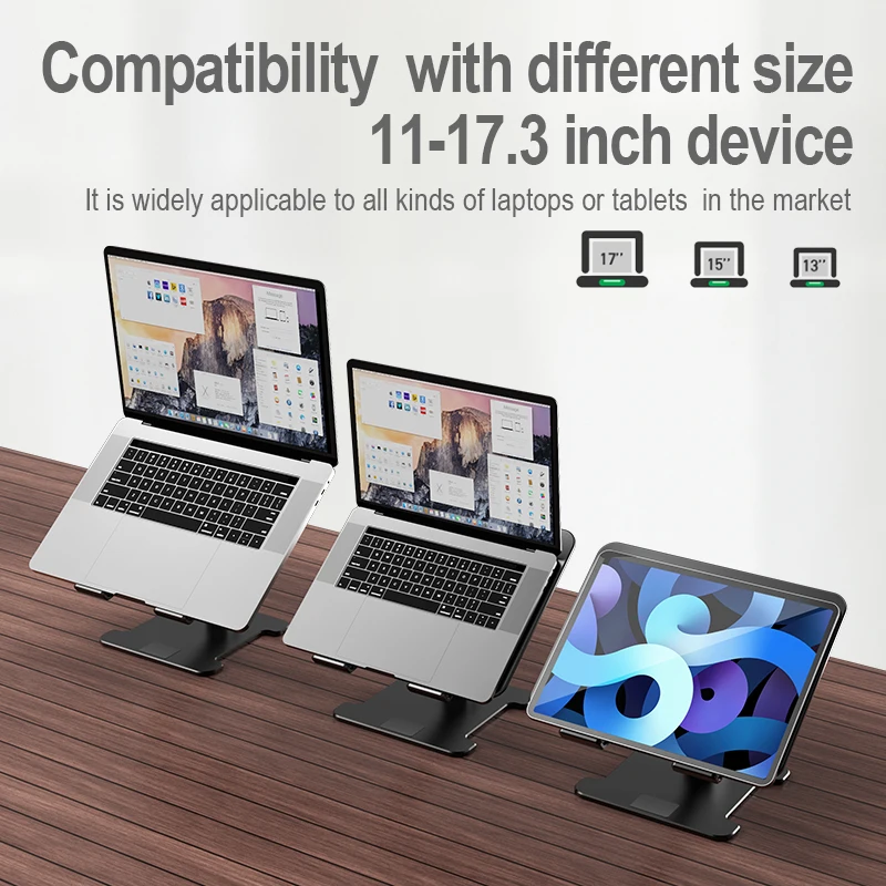Hey Check Out This Home Use Outdoor Portable Aluminum Alloy Vertically 360 Degree Angle Rotatable Tablet Laptop Stand