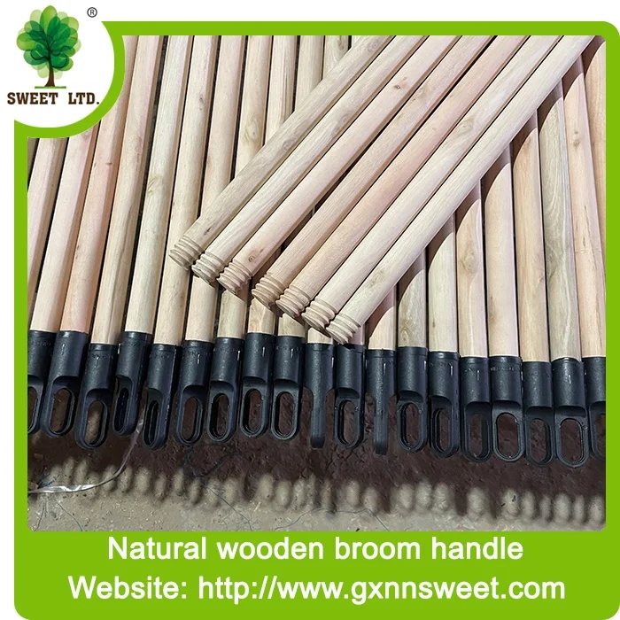 Straight raw material Natural Wooden broom handles / wooden stick for broom