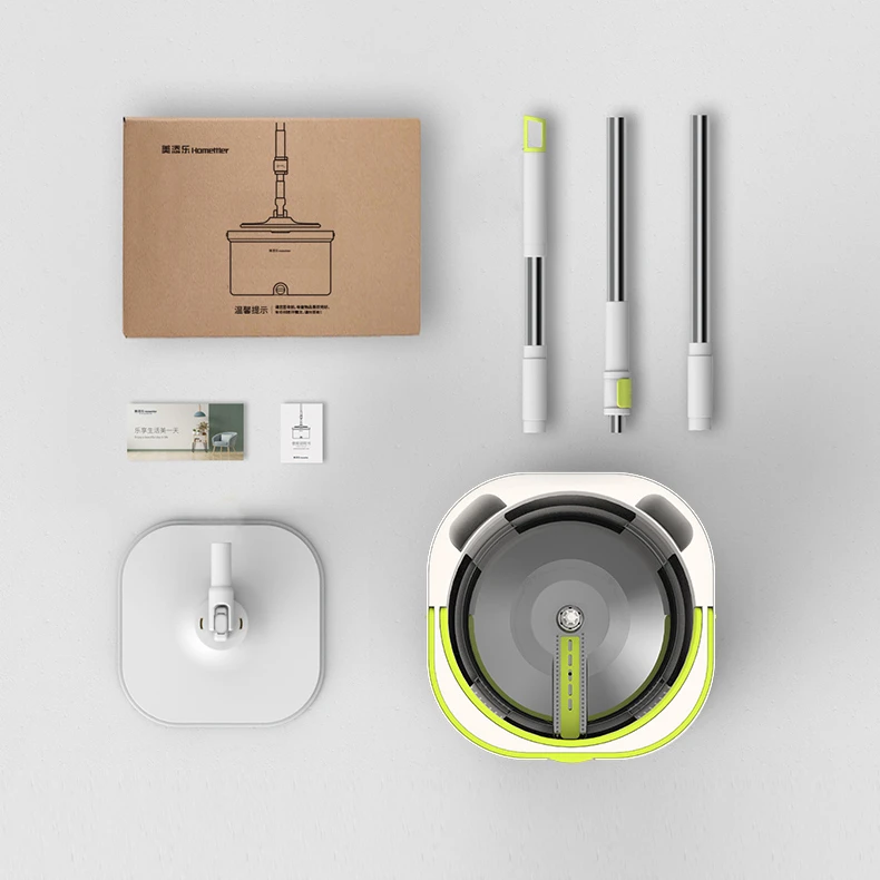 Wholesale Healthy hand free Lazy 360 Rotating Magic micro fiber spin mop with patent bucket separate dirty and clean water