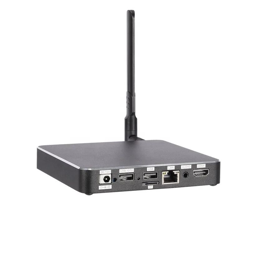 4K high resolution easy to use digital signage media player for regular TV and Monitor screen advertising