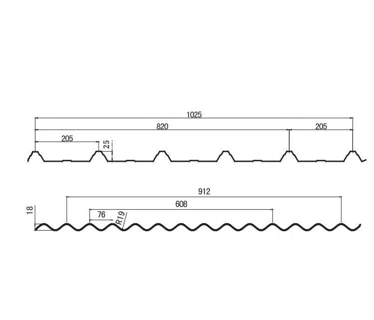 Double Layer Roll Forming Machine Steel Tile Hydraulic Automatic Manual Decoiler 12-15m/min 0.3-0.8mm 18 Stations Green+orange