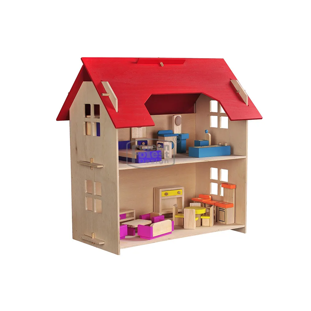 3d Cardboard Puzzle Diy Education Toy Doll Houses Mini Furniture Set Toys for Sale Wooden High Wooden Wood Toys for Kids Unisex