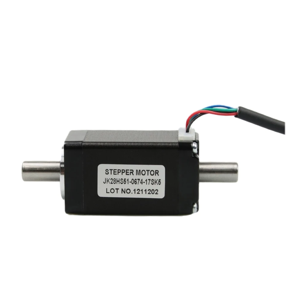 Jkongmotor Nema11 28x28x51 мм шаговый двигатель полого вала 6,164 v 0.67A 2 фазы для захвата и установки машины JK28HS51-0671-17SK5