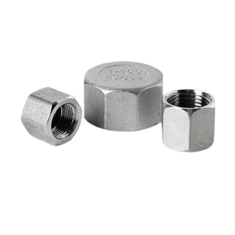 304 stainless steel hexagon cap 316 pipe plug internal thread multi-lateral internal wire plug female thread head