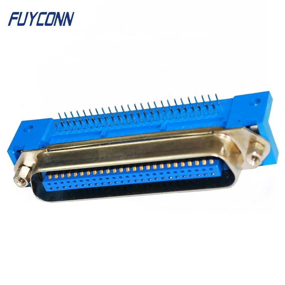 2.16 pitch Pitch Centronics 14pin 24pin 36pin 50pin 64pin Connector, 90 degree Right Angle PCB Male DDK Connector