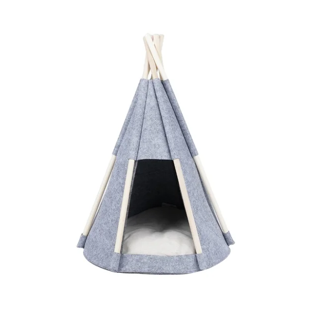 Felt Tent Winter Warm Enclosed Cat tent bed