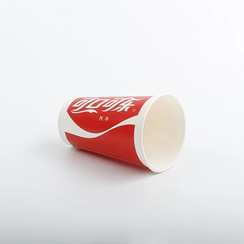 Custom LOGO Printed Takeaway Disposable Double PE Cold Drink Paper Cup