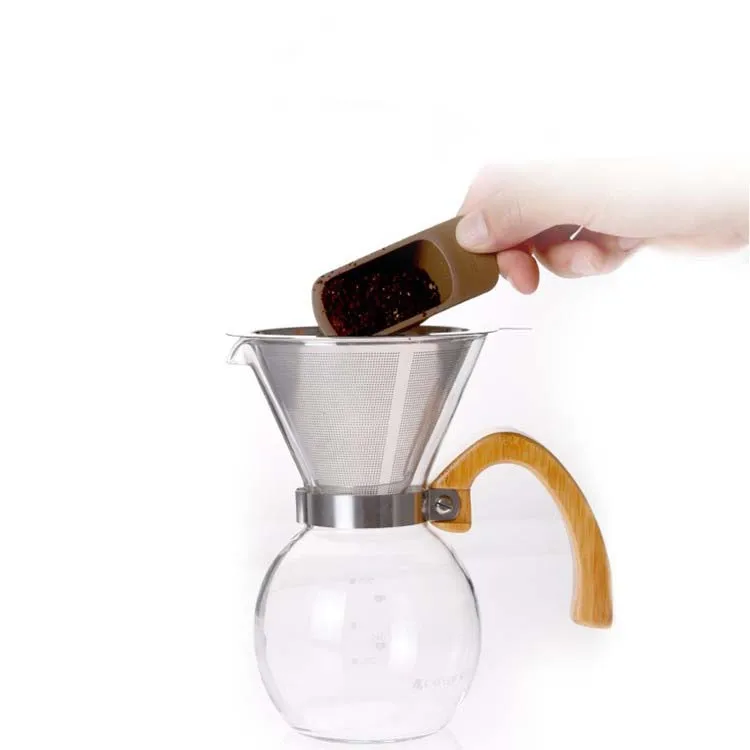 Factory Direct Supply Stainless Steel 304 Material 300 Mesh 600 Mesh Double Layer Coffee Filter with Holder