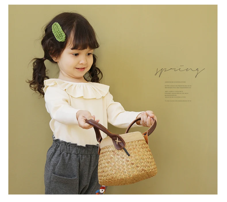 China supplier long sleeve girls tops  t shirt cotton children clothes ruffle neck tshirt wear