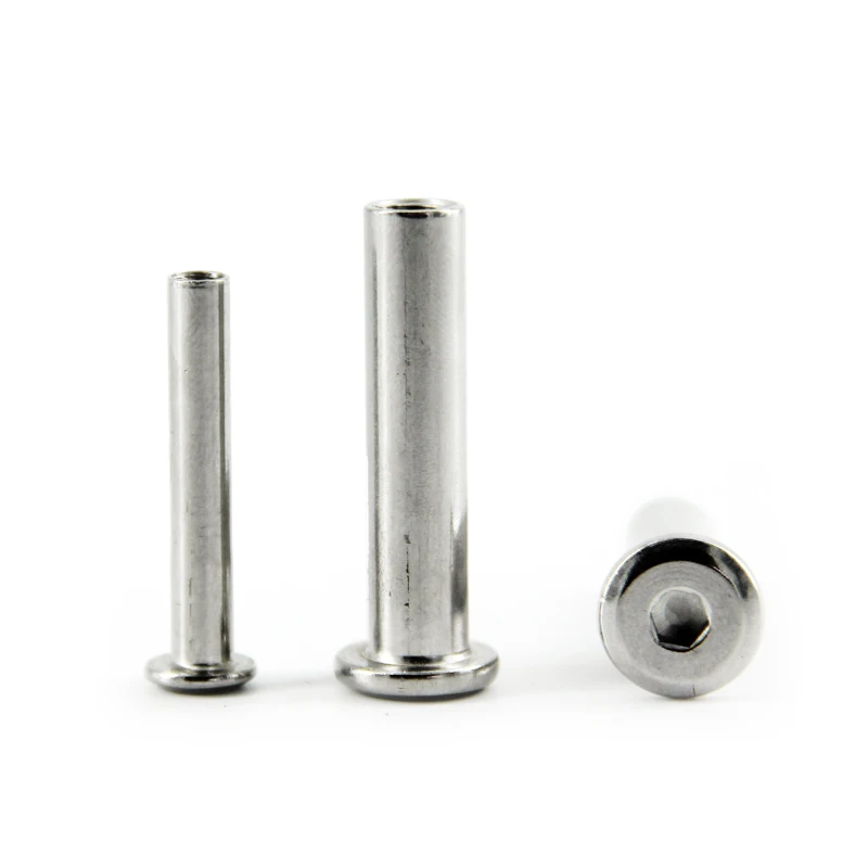 Hex Socket Flat Chamfered Head Fittings for Wood Furniture Stainless Steel Chicago Screw Screws