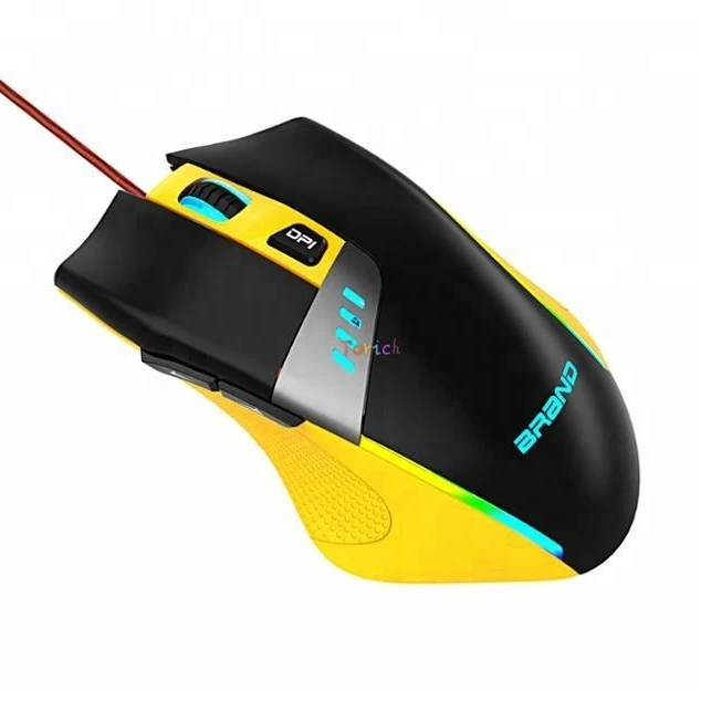 Factory wholesale good price optical sensor 10000DPI Ergonomics mice 7 color RGB Led Backlit Gamer Adjustable Light Gaming mouse