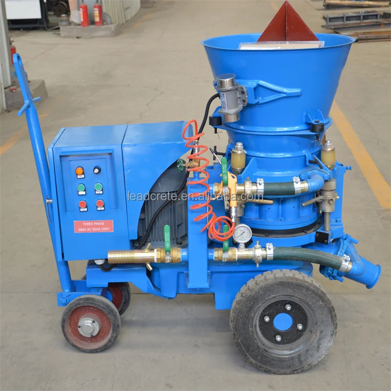 Dry  electric motor new concrete gunite machine refractory gunning shotcrete machine