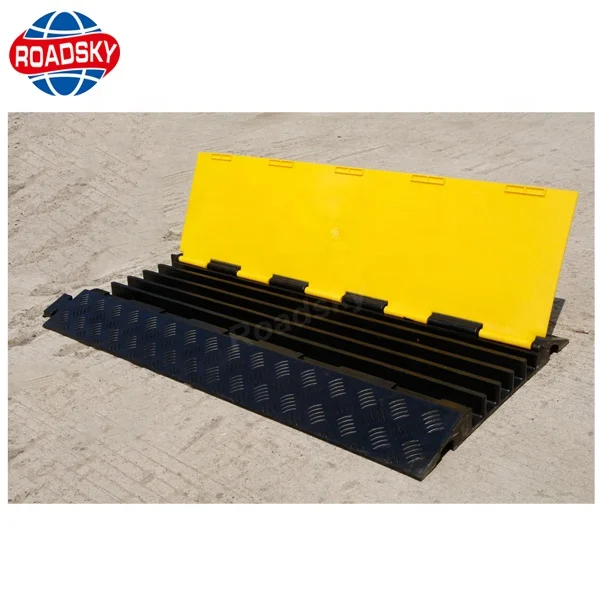Rubber Wire Speed Bump Ramp Cable Covers for Floor
