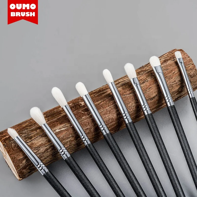 OUMO- hot selling gold supplier 8pcs goat hair eye brush makeup brushes set cosmetic brush