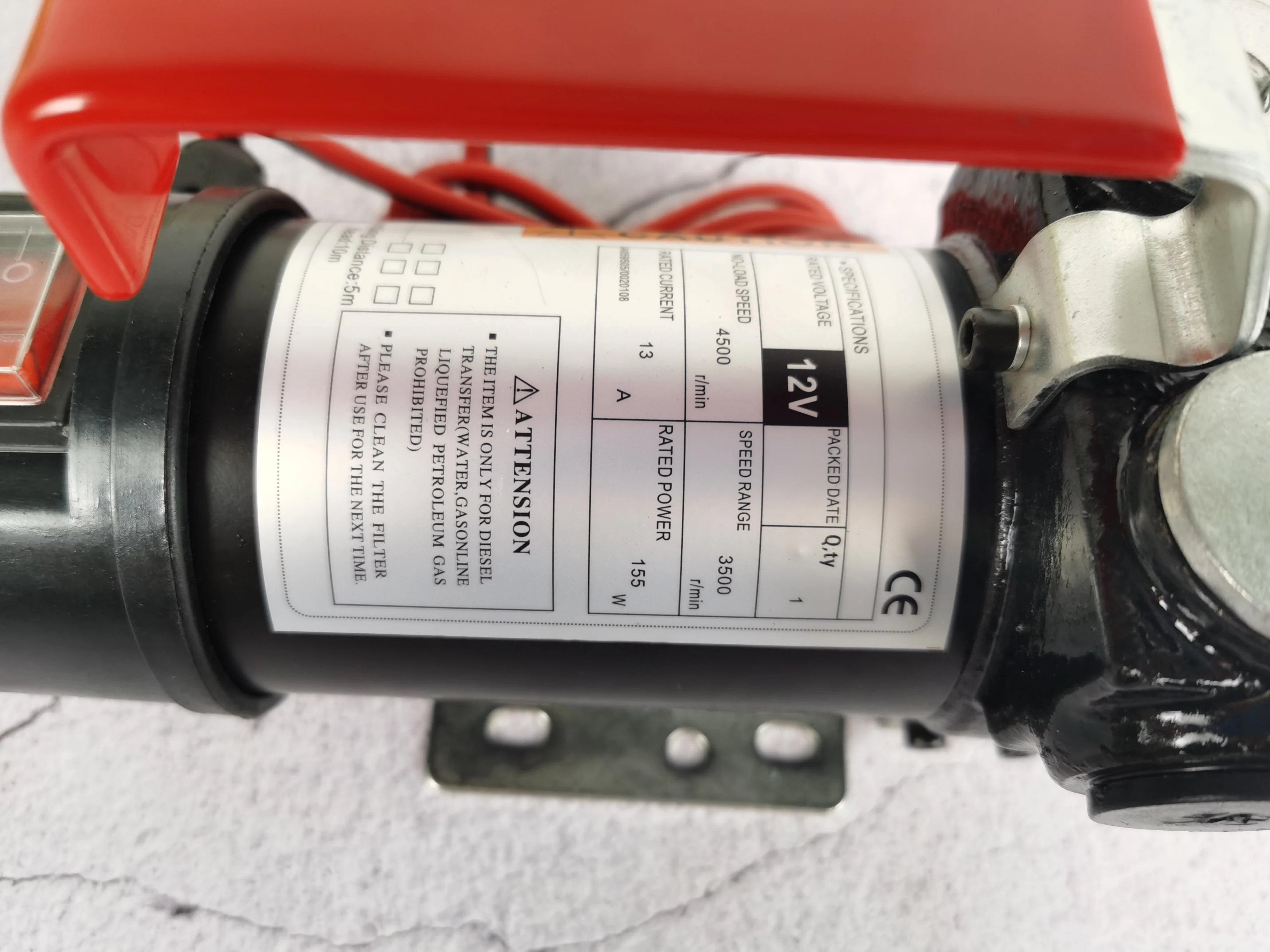 DC 12V 24V motor AC 220V Electric Diesel Fuel Oil Dispensing fuel oil transfer pump