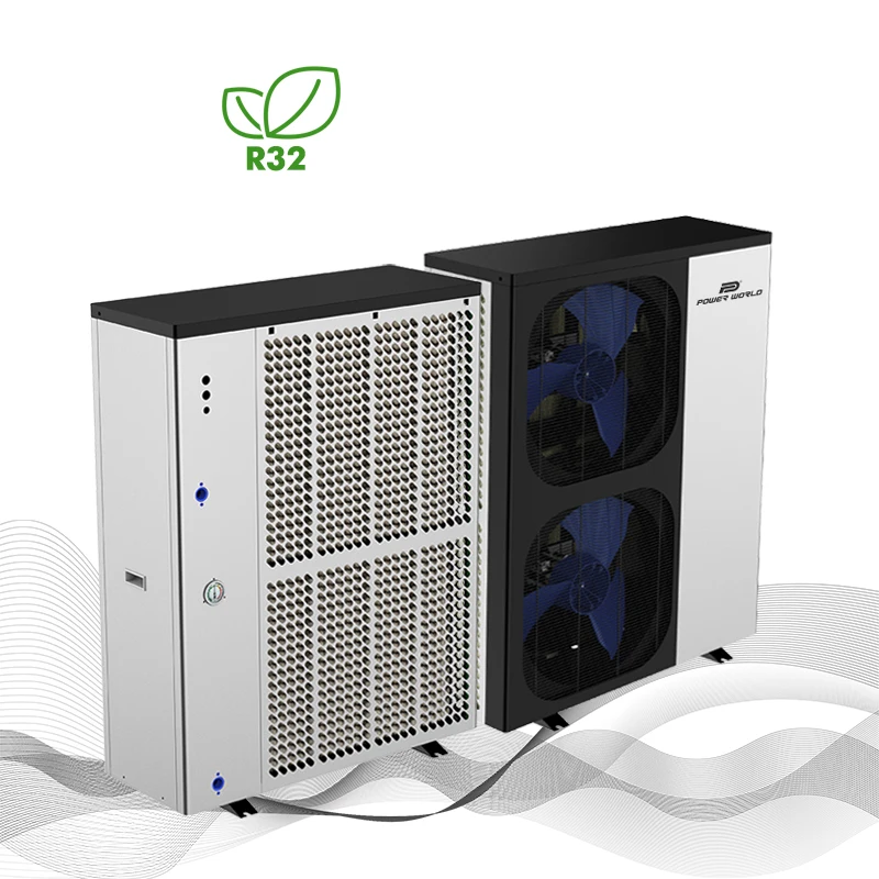 House air heat cool dhw monoblock r32 full inverter ground water 18 seer heat pump for floor heating