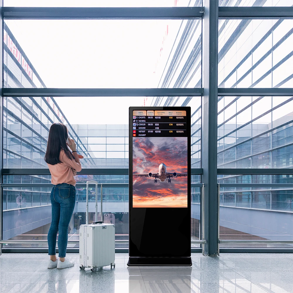 65 дюймов android hd стоячие рекламные плееры digital signage ЖК-экран для супермаркета