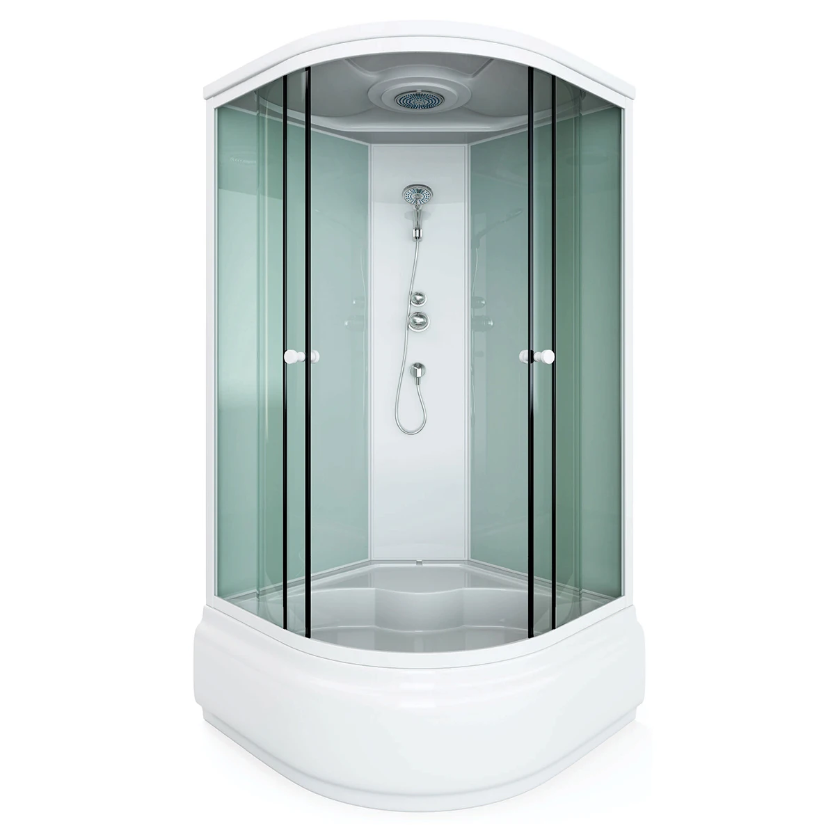 Aquacubic Walk In Luxury Whirlpool Steam Sauna Shower Room with Bathtub