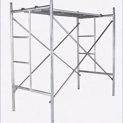 Painted Frame Construction Scaffolding