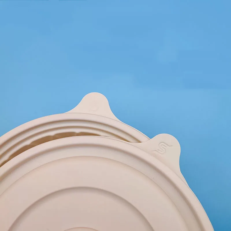 Corn Starch Disposable Soup Bowl Noodles Takeaway CornStarch Round Food Container Hot Soup Bowls With Lids