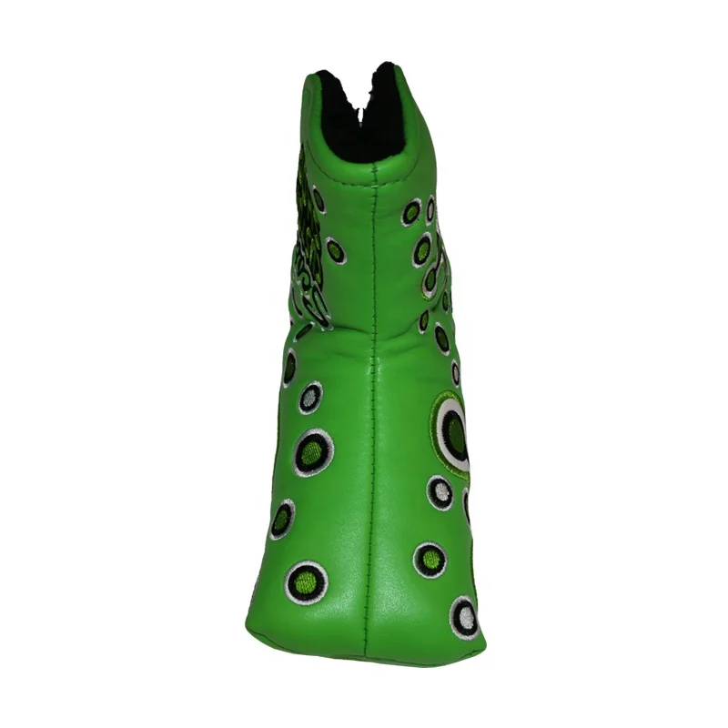 
2020 New Collection Green Embroidery PU Blade Golf Putter Headcover 