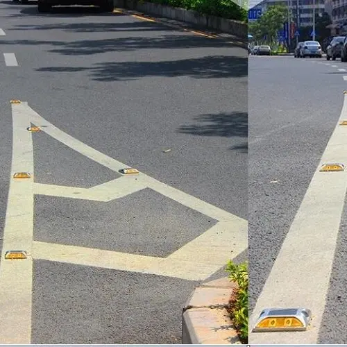 LED solar powered driveway lamp light control IP68 waterproof road marker stud for street avenue highway