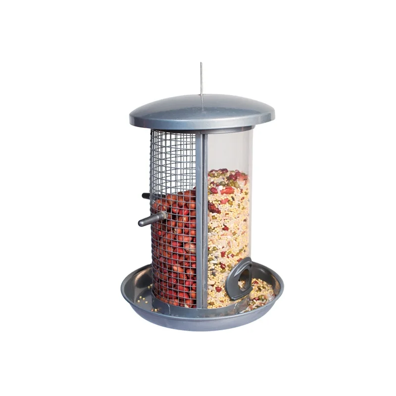 Wholesale Premium Iron Metal Triple Tube Combination Hanging Bird Feeder for Mixed Seed