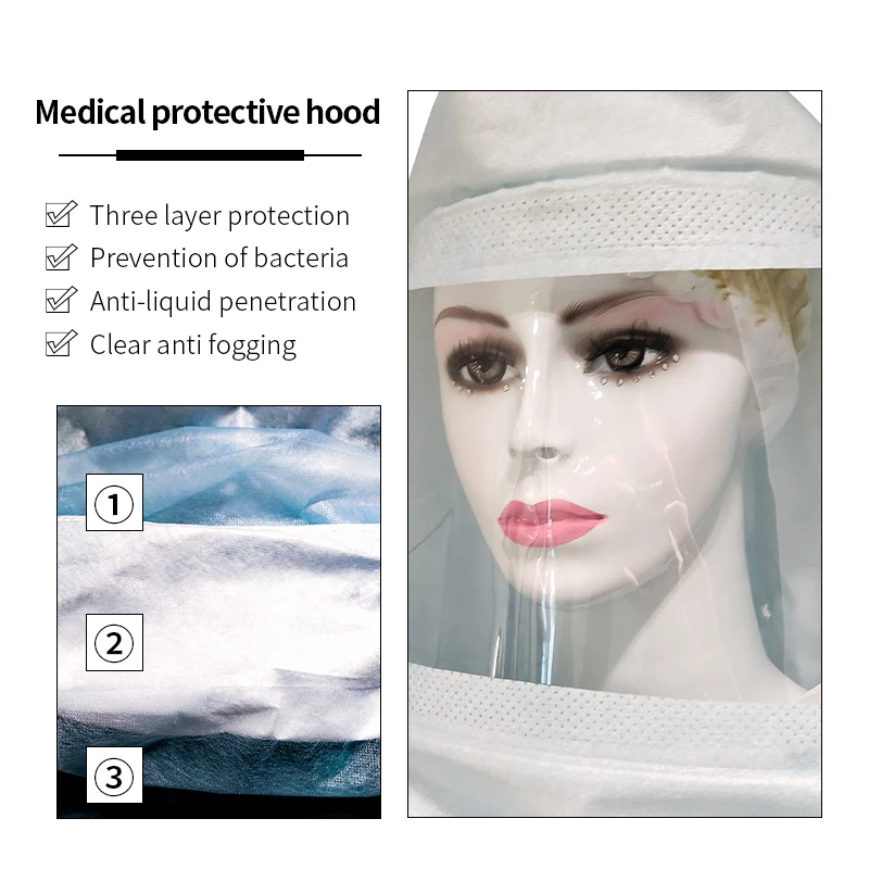 Disposable Medical Surgical doctor cap Used for Stryker T4 / T5 helmet hood