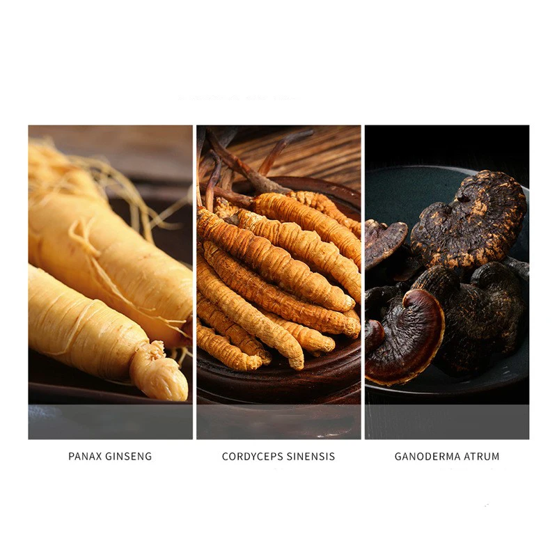 Private Label Ginseng Black Ganoderma Herbal Organic Face Cream Moisturizing Smooth Oil Control Luxury Beauty Face Cream