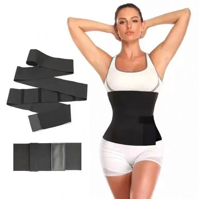 OEM Neoprene Weight Slimming Around Invisible Elastic Belly Shaper Bandage Tummy Wrap Waist Trainer