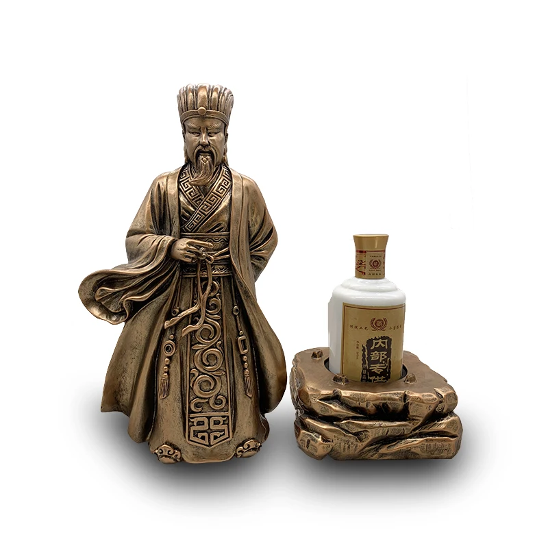 Classical Chinese Characters Feng Shui statue sculpture resin crafts Resin Crafts for wine