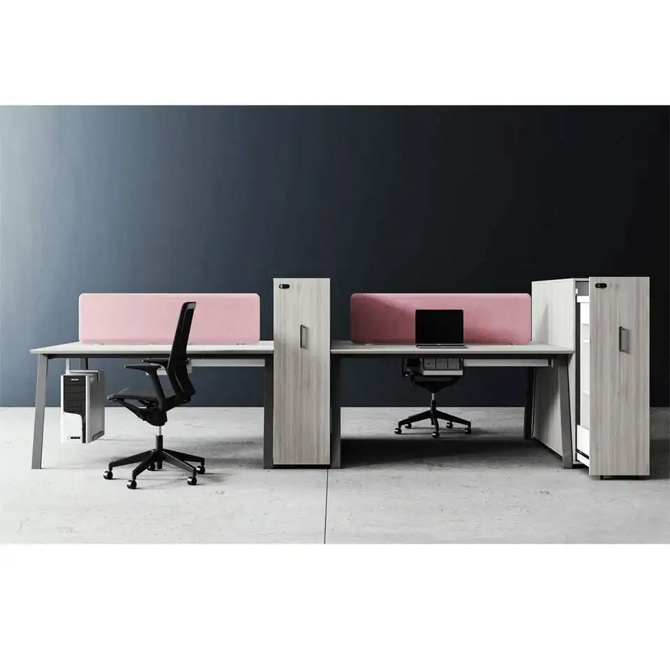 Luxury Workstation Table Desk Call Centre 4 6 Seater Cubicle Office Work Station For Office Furniture